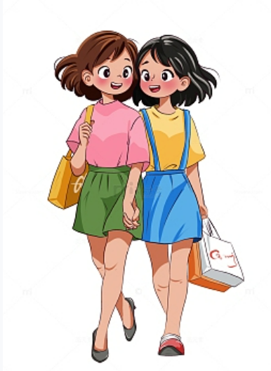 一起逛街姐妹淘-费用AA的那种